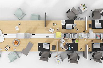 我们的产品,vitra办公家具系统,俯瞰图